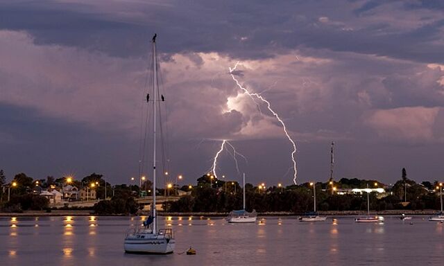 Lightning protection on boats and yachts